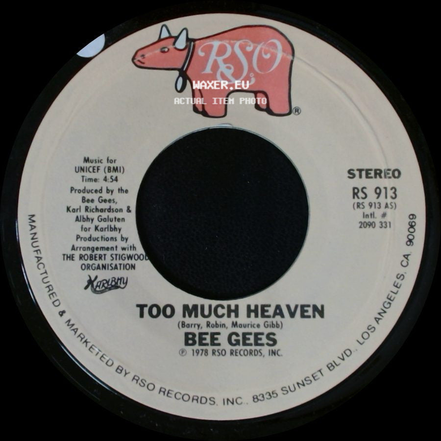 Bee Gees - Rest Your Love On Me / Too Much Heaven side B