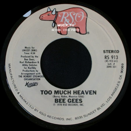 Bee Gees - Rest Your Love On Me / Too Much Heaven side B