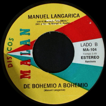 Manuel Langarica - Ojitos Bonitos / De Bohemio A Bohemio side B