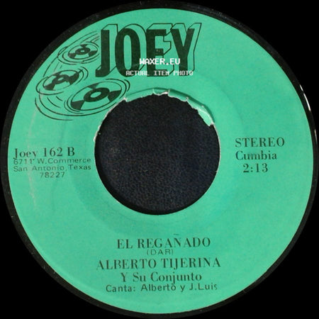 Alberto Tijerina Y Su Conjunto - La Prieta Casada / El Regañado side B