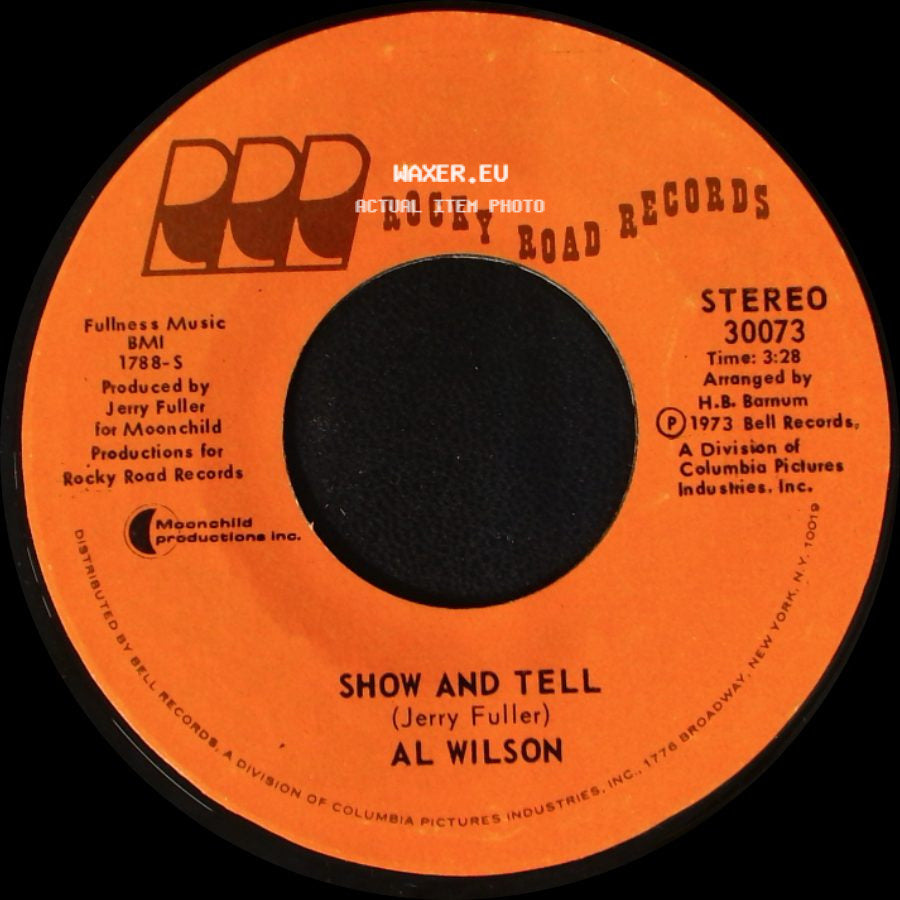 Al Wilson - Listen To Me / Show And Tell side B