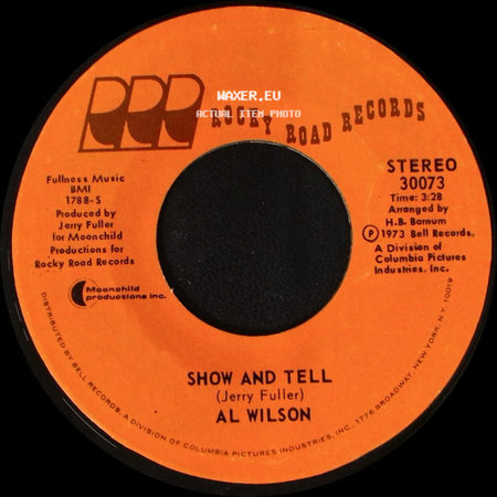 Al Wilson - Listen To Me / Show And Tell side B
