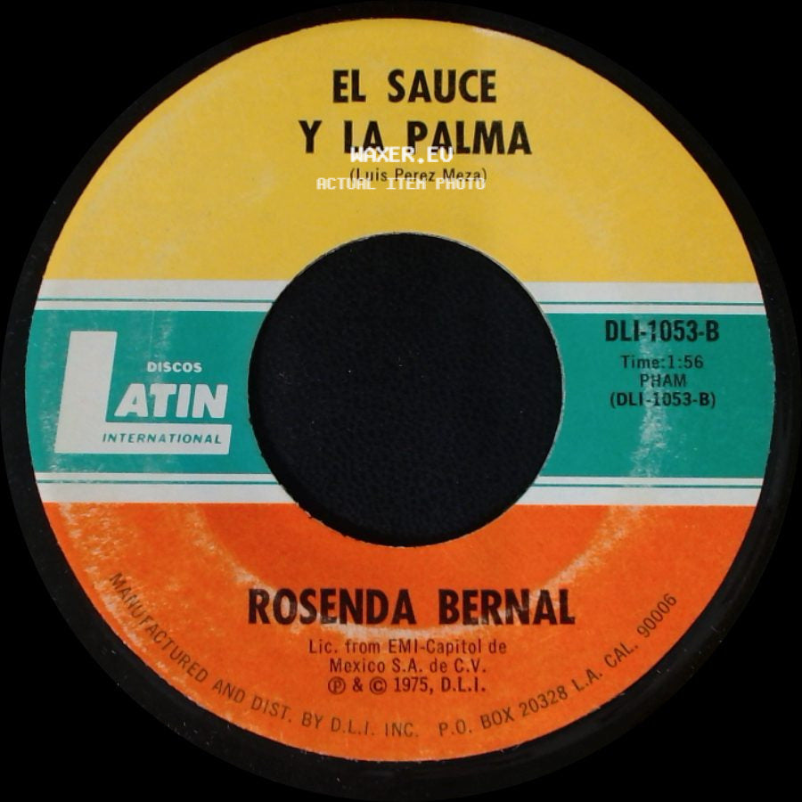 Rosenda Bernal - A La Edad De 14 Años / El Sauce Y La Palma side B