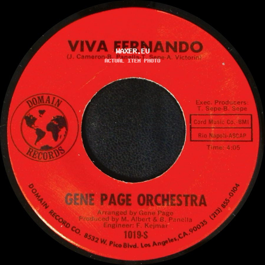 Gene Page Orchestra - Viva Fernando / Viva Fernando side A