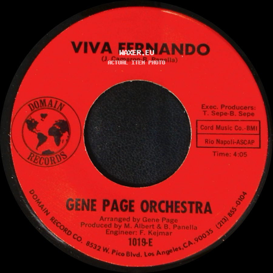 Gene Page Orchestra - Viva Fernando / Viva Fernando side B