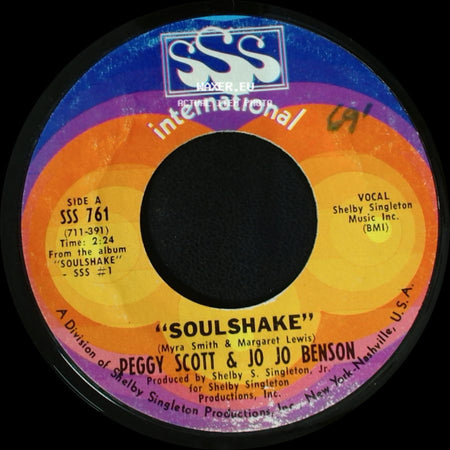 Peggy Scott & Jo Jo Benson - Soulshake / We Were Made For Each Other side A