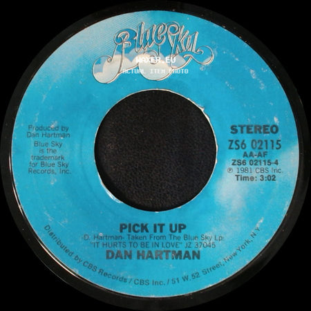 Dan Hartman - Pick It Up / It Hurts To Be In Love side A