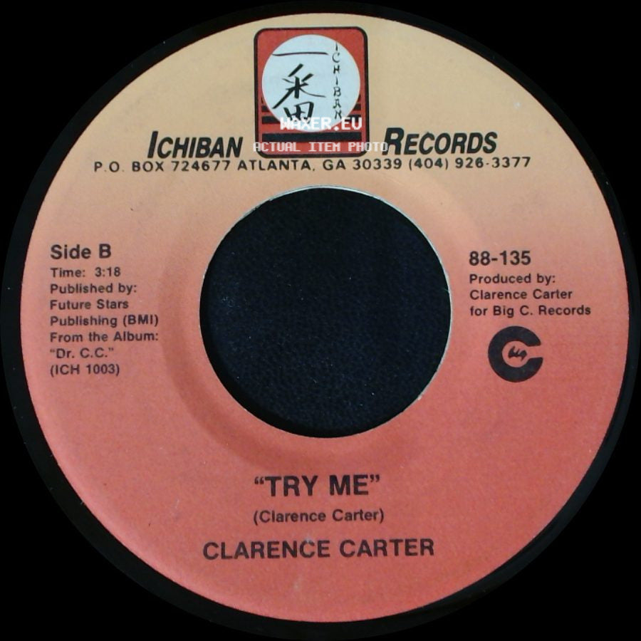 Clarence Carter - Trying To Sleep Tonight / Try Me side B