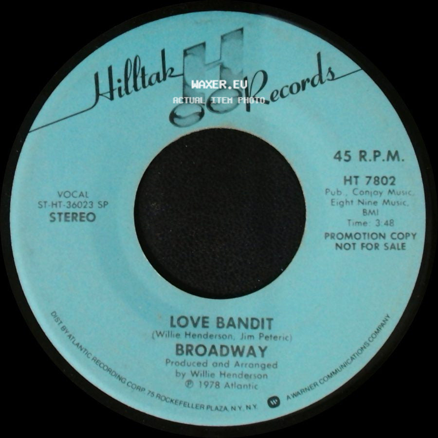 Broadway - Kiss You All Over / Love Bandit side B