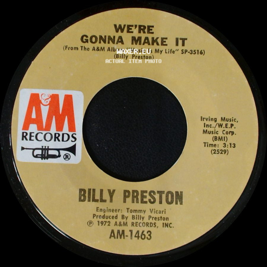 Billy Preston - We're Gonna Make It / Space Race side A