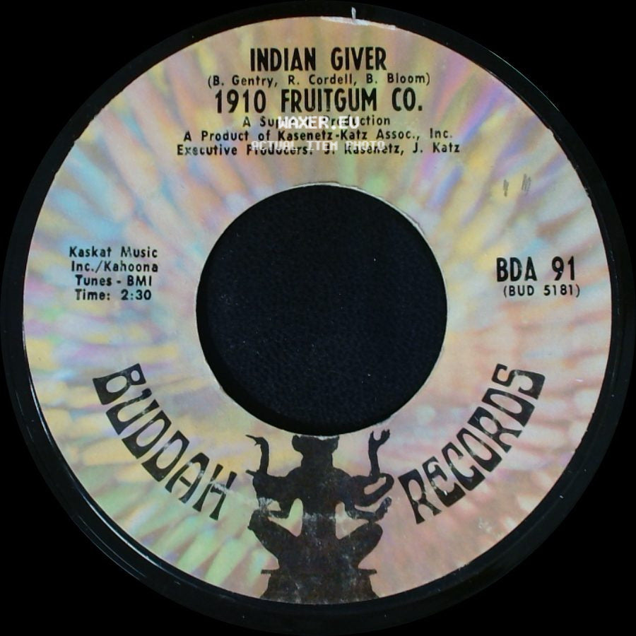 1910 Fruitgum Co. / Pow Wow - Indian Giver / 1910 Fruitgum Co. side A