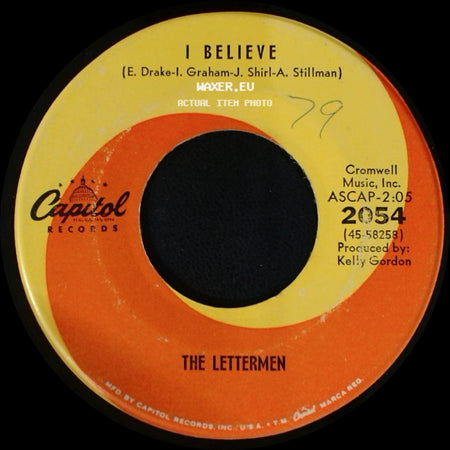 The Lettermen - I Believe / Goin' Out Of My Head / Can't Take My Eyes Off You side A