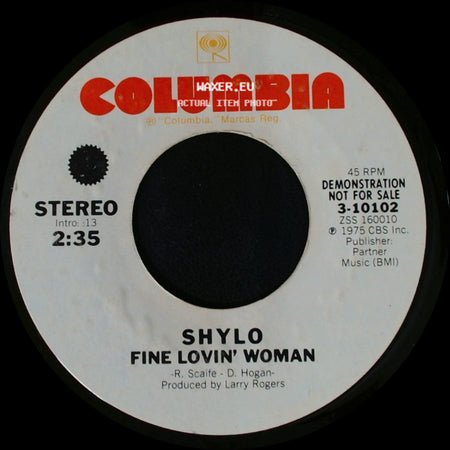 Shylo - Fine Lovin' Woman / Fine Lovin' Woman side B