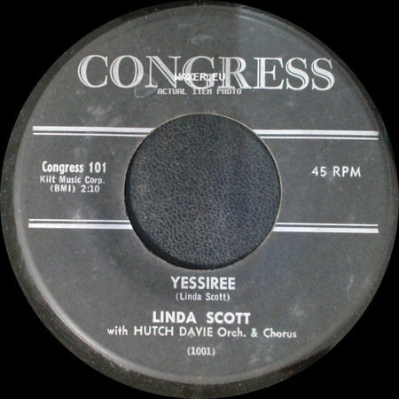 Linda Scott - Town Crier / Yessiree side B