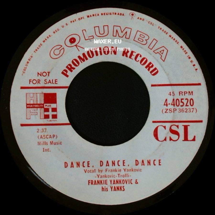 Frankie Yankovic & His Yanks - The Goodnight Waltz / Dance, Dance, Dance side B