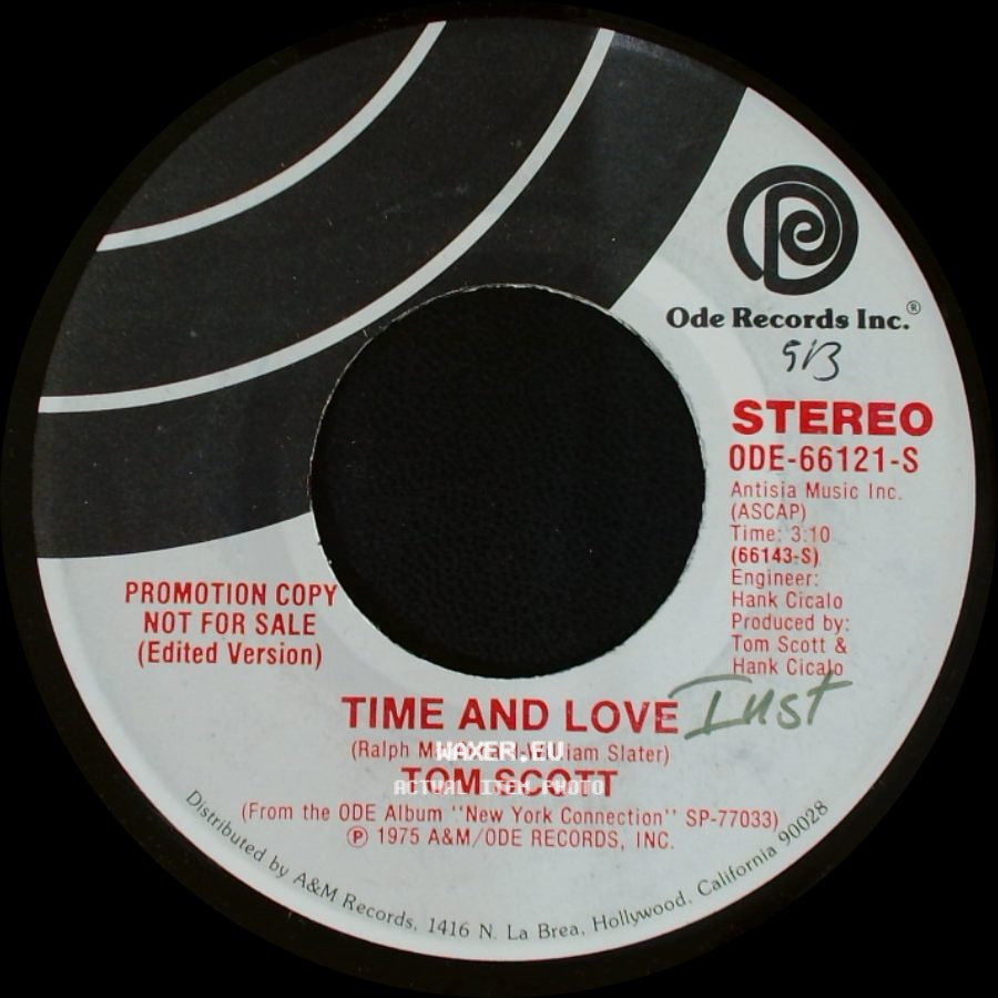 Tom Scott - Time And Love / Time And Love side A