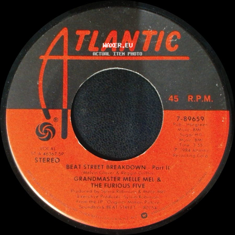 Grandmaster Melle Mel & The Furious Five - Beat Street Breakdown - Part Ii / Beat Street Breakdown - Part 1 side A