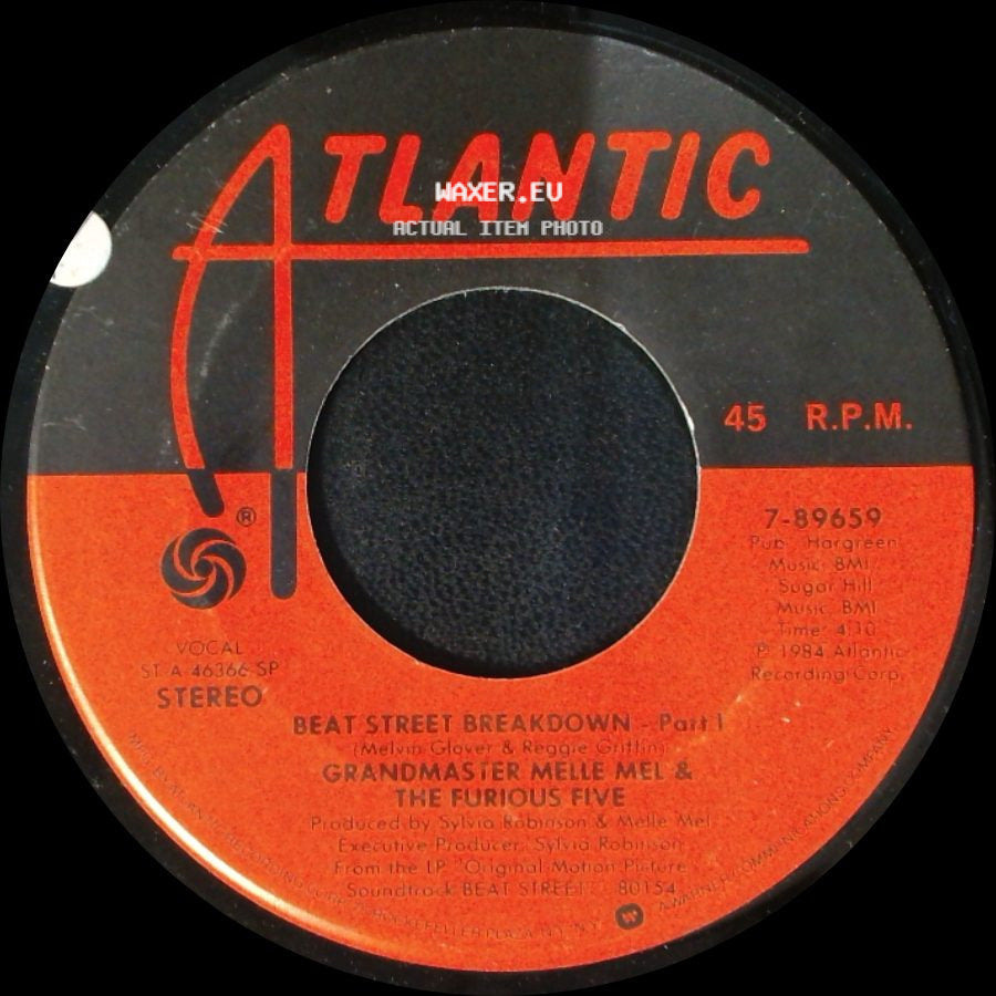 Grandmaster Melle Mel & The Furious Five - Beat Street Breakdown - Part Ii / Beat Street Breakdown - Part 1 side B