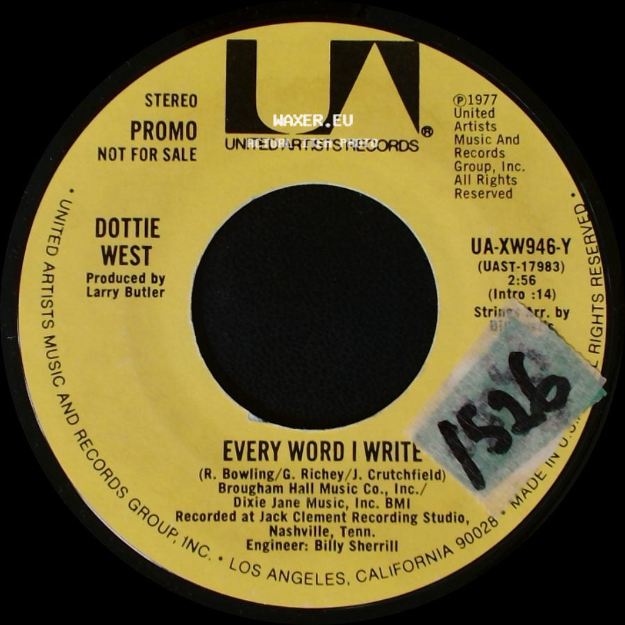 Dottie West - Every Word I Write / Every Word I Write side B
