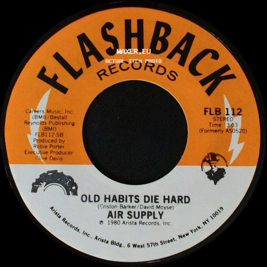 Air Supply - All Out Of Love / Old Habits Die Hard side B
