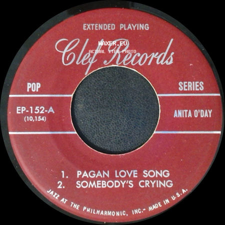 Anita O'day - Unknown Title A / Vaya Con Dios / Ain't This A Wonderful Day side A