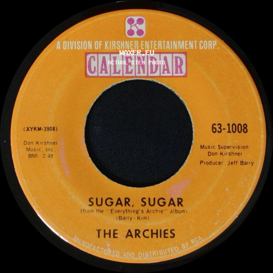 The Archies - Sugar, Sugar / Melody Hill side A