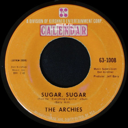 The Archies - Sugar, Sugar / Melody Hill side A