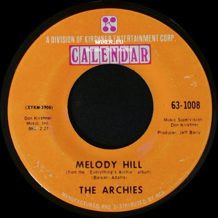 The Archies - Sugar, Sugar / Melody Hill side B