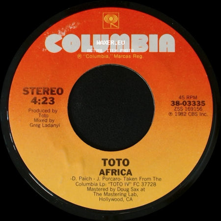 Toto - Good For You / Africa side B