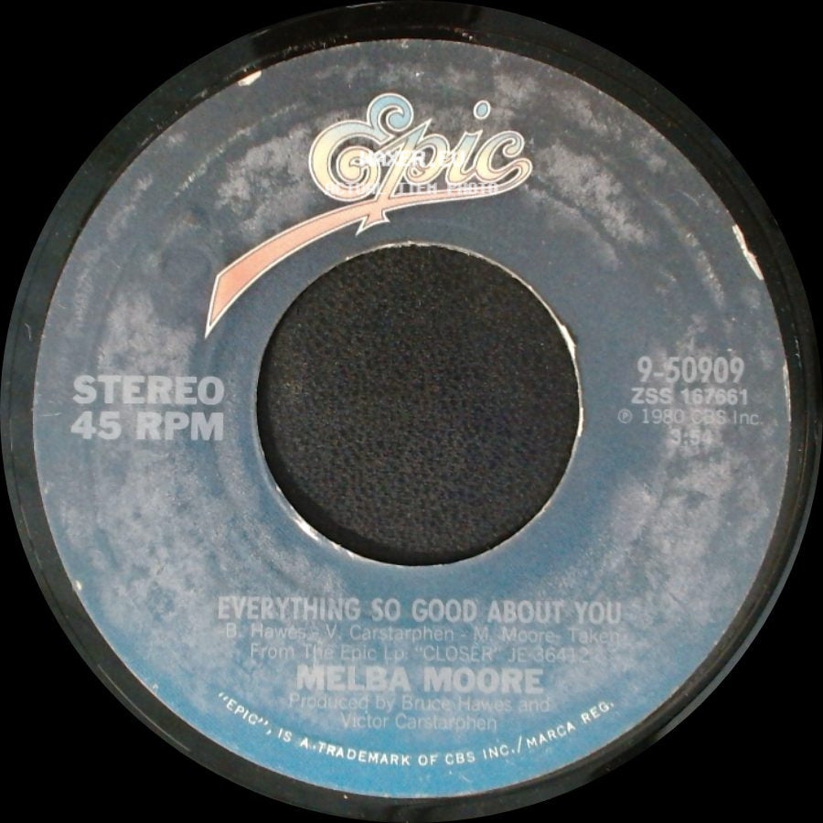 Melba Moore - Next To You / Everything So Good About You side B