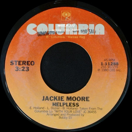 Jackie Moore - Helpless / With Your Love side A