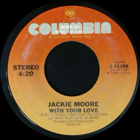 Jackie Moore - Helpless / With Your Love side B
