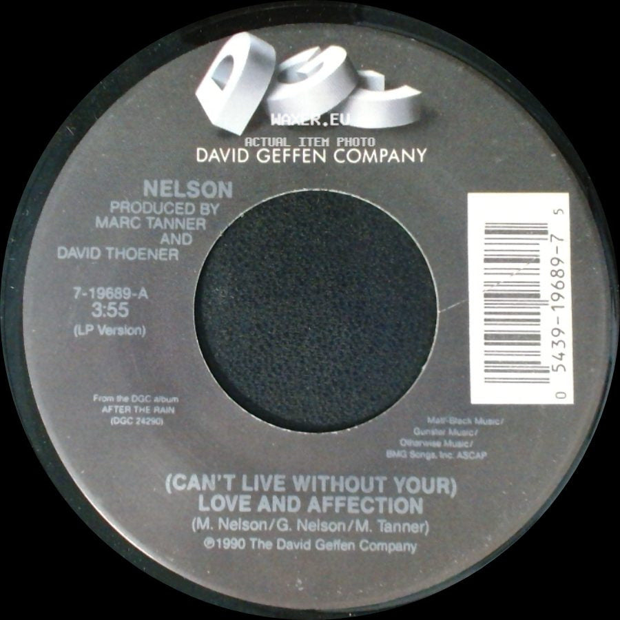 Nelson - (Can't Live Without Your) Love And Affection / Will You Love Me? side A