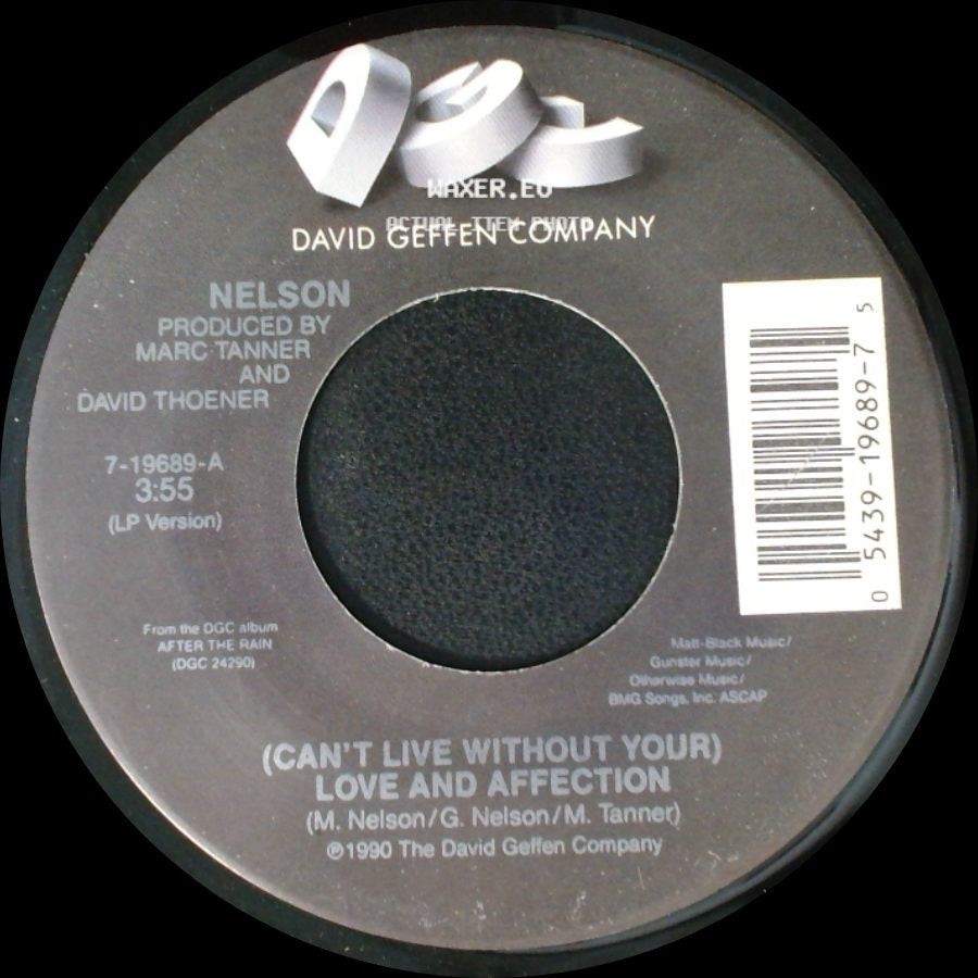 Nelson - (Can't Live Without Your) Love And Affection / Will You Love Me? side A