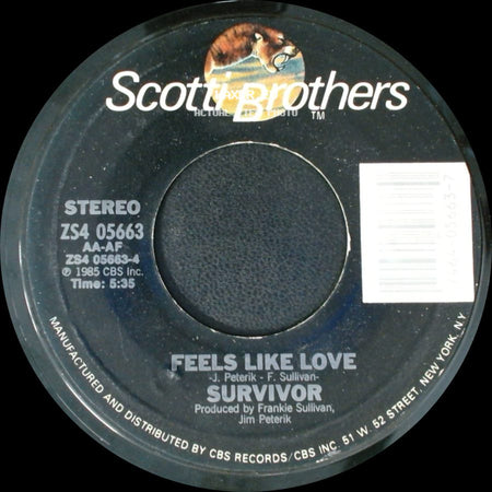 Survivor - Feels Like Love / Burning Heart side A