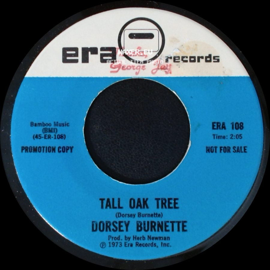 Dorsey Burnette - Tall Oak Tree / The Ghost Of Billy Maloo side A