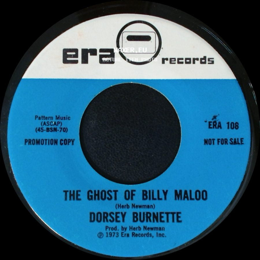 Dorsey Burnette - Tall Oak Tree / The Ghost Of Billy Maloo side B