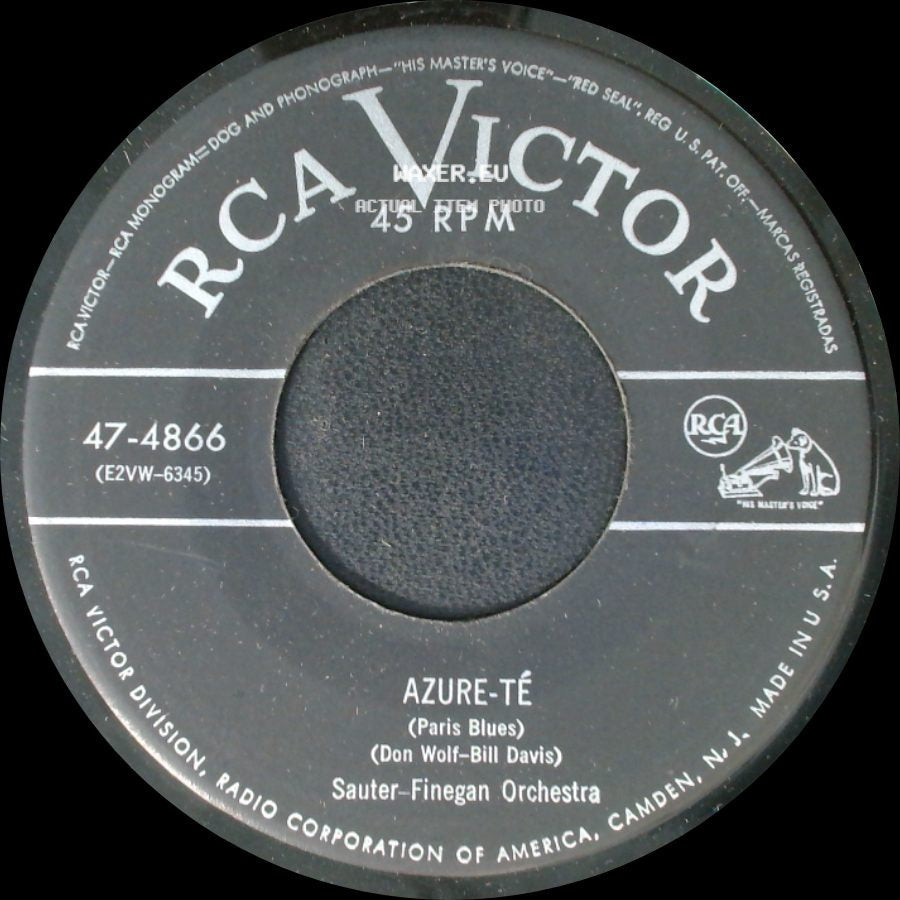 Sauter-Finegan Orchestra - Azure-Té (Paris Blues) / Doodletown Fifers side A