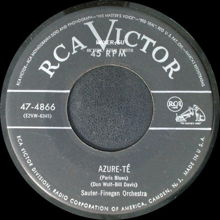 Sauter-Finegan Orchestra - Azure-Té (Paris Blues) / Doodletown Fifers side A