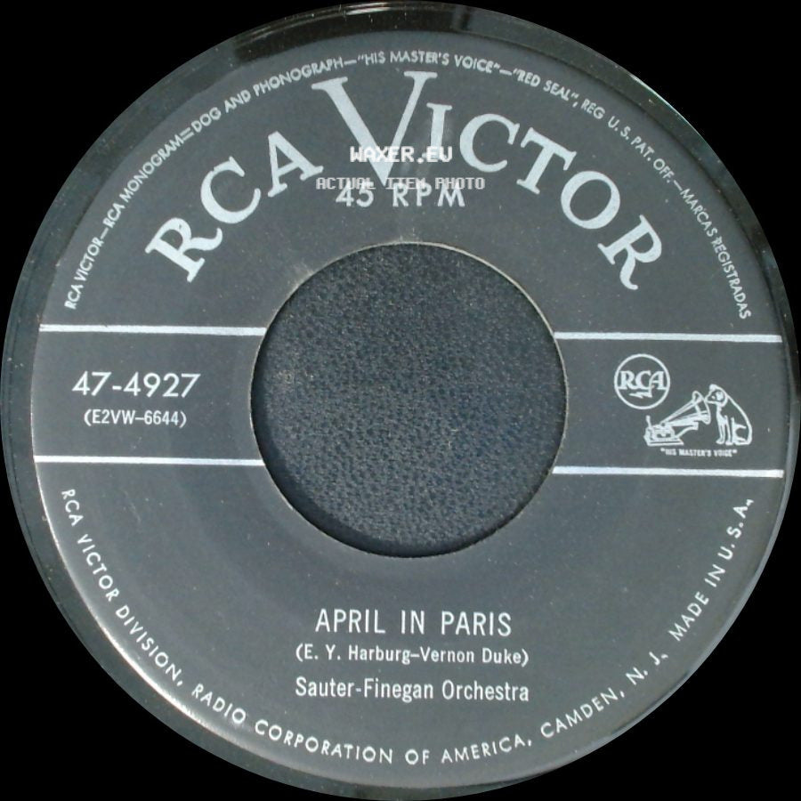 Sauter-Finegan Orchestra - Moonlight On The Ganges / April In Paris side B