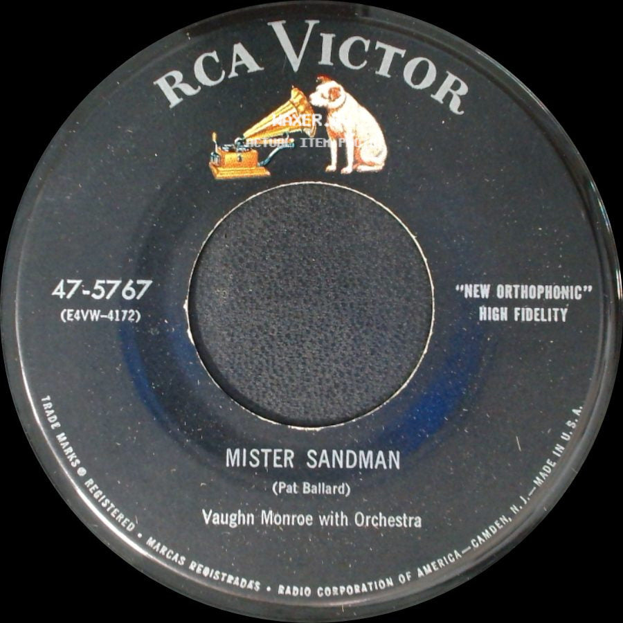 Vaughn Monroe With Orchestra - Mister Sandman / They Were Doin' The Mambo side A