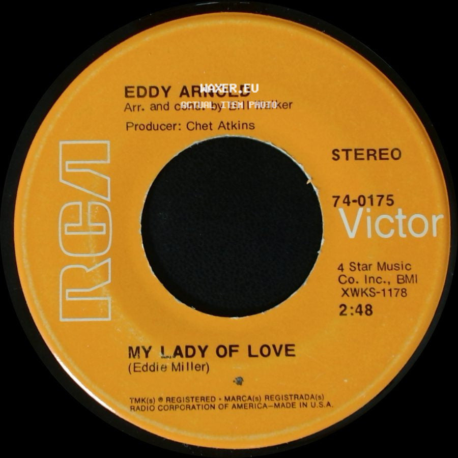 Eddy Arnold - But For Love / My Lady Of Love side B