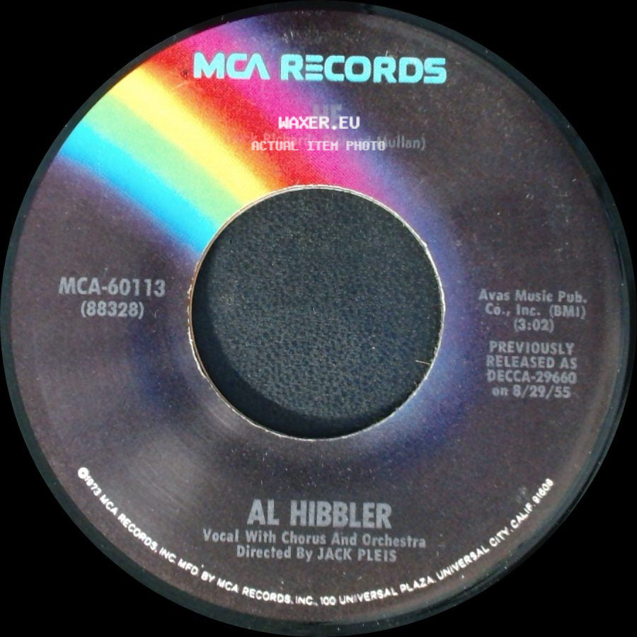 Al Hibbler - Unchained Melody / He side B