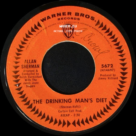Allan Sherman - The Drinking Man's Diet / The Laarge Daark Aardvark Song side A