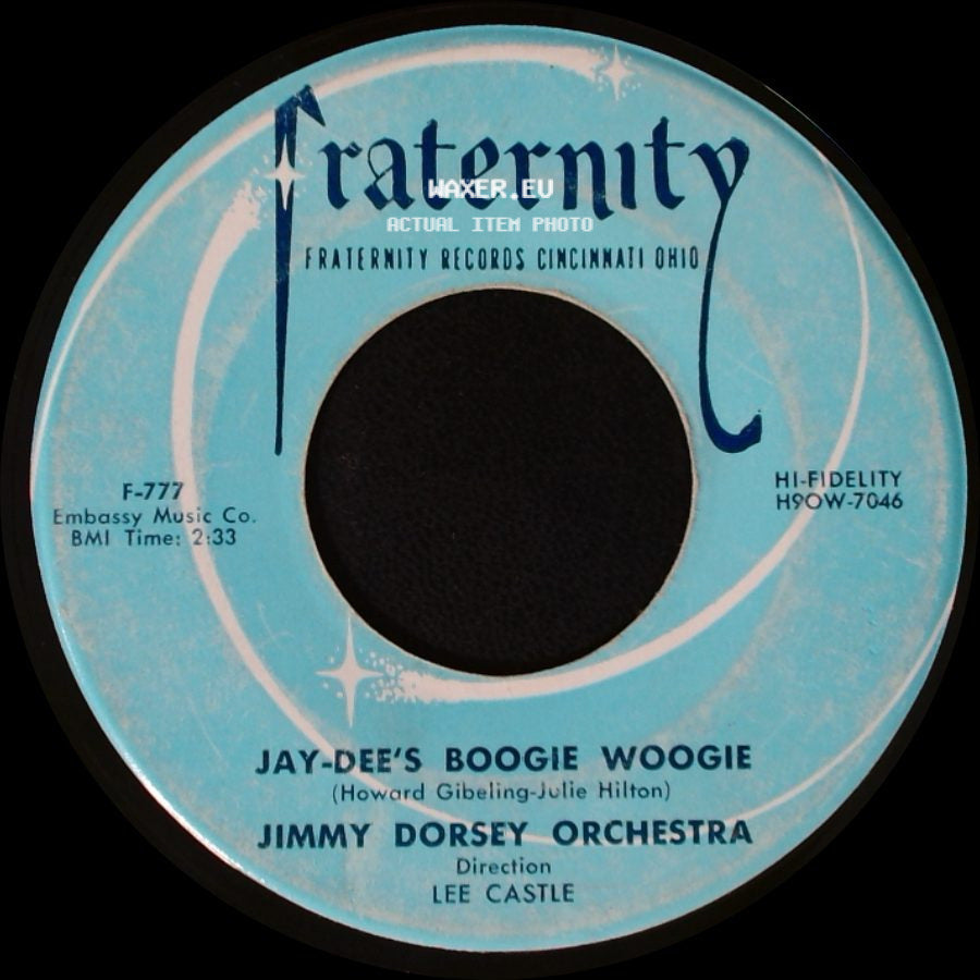 Jimmy Dorsey Orchestra And Chorus With Dick Stabile / Jimmy Dorsey Orchestra - June Night / Jay-Dee's Boogie Woogie side B