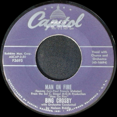 Bing Crosby - Man On Fire / Seven Nights A Week side A