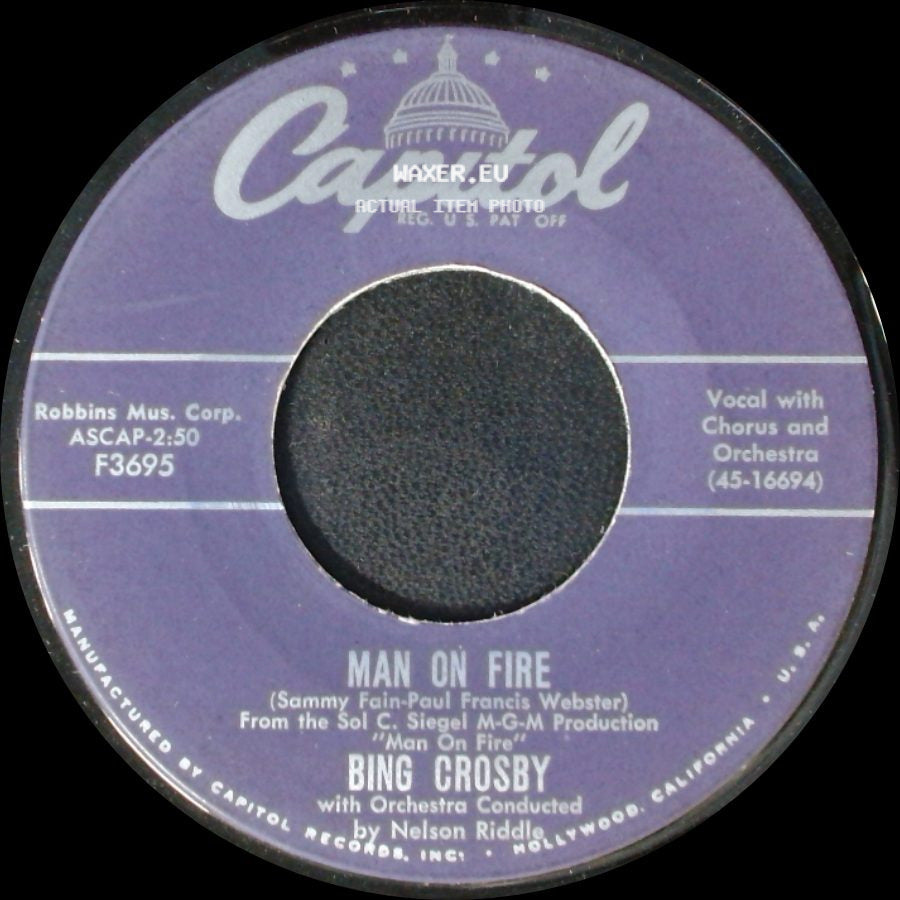 Bing Crosby - Man On Fire / Seven Nights A Week side A