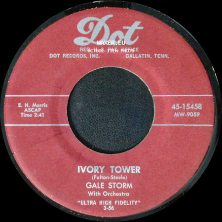 Gale Storm - Ivory Tower / I Ain't Gonna Worry side A