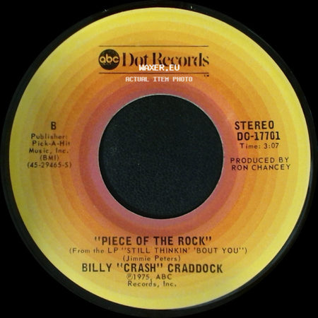 Billy "Crash" Craddock - A Tear Fell / Piece Of The Rock side B