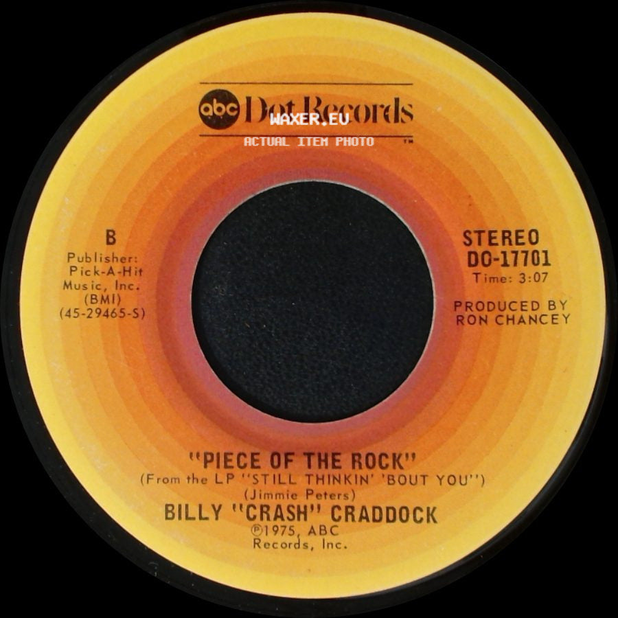 Billy "Crash" Craddock - A Tear Fell / Piece Of The Rock side B